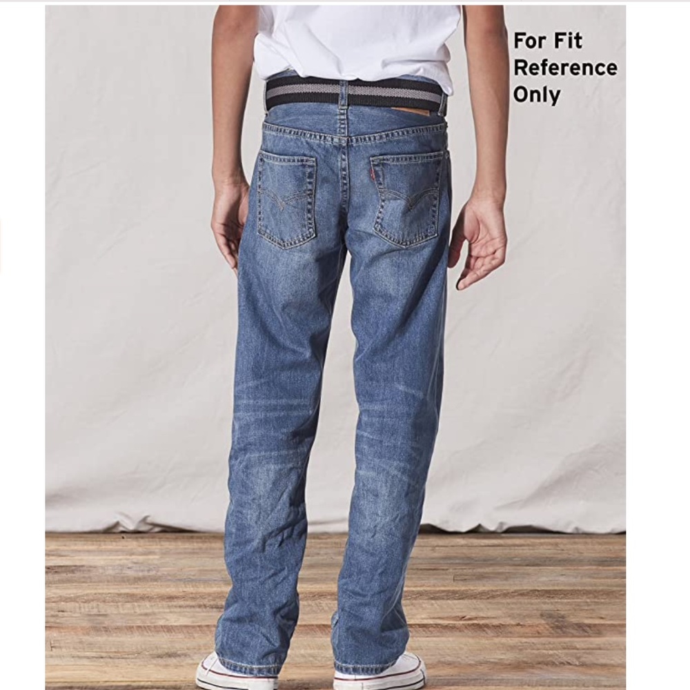 NEW Levi's Boys' 505 Regular Fit Jeans, Midnight, Size 8 - Picture 4 of 7